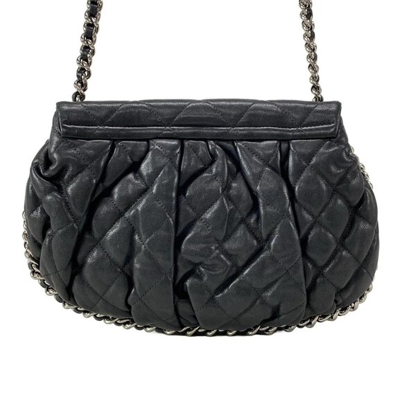 Auth CHANEL Chain Around / Matelasse A49889 Black Leather Shoulder Bag - Picture 2 of 16